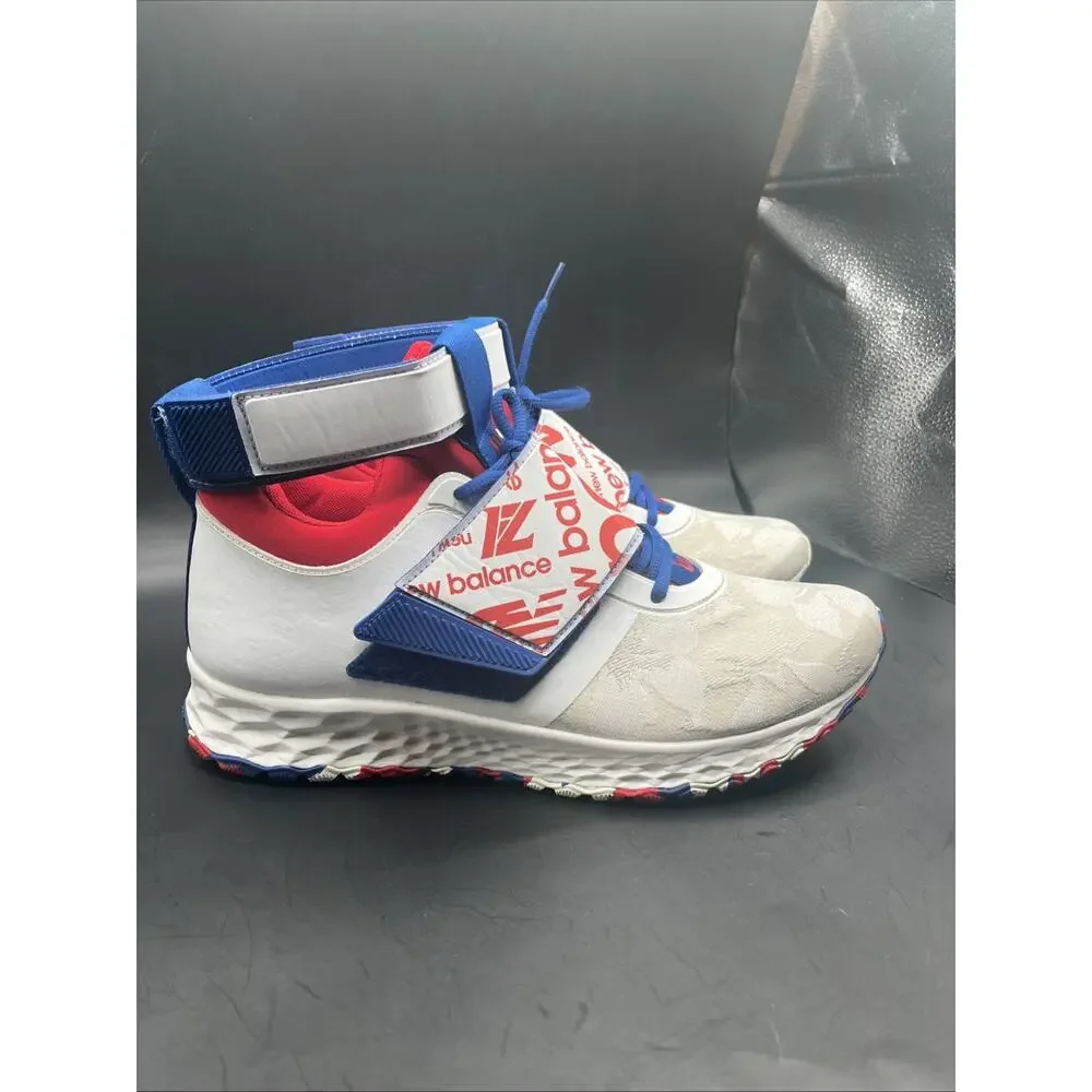 New Balance Lindor 1 TLINDWB1 Red/Blue/White Floral Men's Baseball Shoes Sz 10